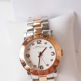 Marc Jacobs Amy Silver Dial Two Tone Steel Strap Watch for Women - MBM3194 Authentic Buy Shop Now