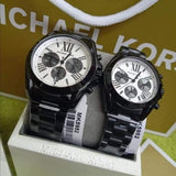 Michael Kors Bradshaw Chronograph Quartz White Dial Grey Steel Strap Watch For Men - MK5952 Authentic Buy Shop Now