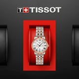 Tissot Carson Premium Lady Silver Dial Two Tone Steel Strap Watch For Women - T122.210.22.033.01 Authentic Buy Shop Now