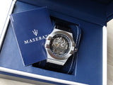 Maserati Potenza Automatic Black Dial Black Leather Strap Watch For Men - R8821108001 Authentic Buy Shop Now