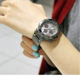 Marc Jacobs Rock Chronograph Gunmetal Grey Dial Grey Steel Strap Watch for Men - MBM3160 Authentic Buy Shop Now