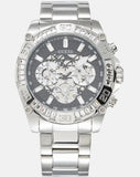 Guess Trophy Chronograph Diamonds Black Dial Silver Steel Strap Watch for Men - GW0390G1 Authentic Buy Shop Now