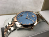 Versace Audrey Quartz Blue Dial Two Tone Steel Strap Watch for Women - VELR00619 Authentic Buy Shop Now
