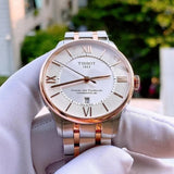 Tissot Chemin des Tourelles Powermatic 80 Silver Dial Two Tone Steel Strap Watch for Men - T099.407.22.038.02 Authentic Buy Shop Now