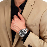 Maserati Traguardo Chronograph Black Dial Silver Steel Strap Watch For Men - R8873612059 Authentic Buy Shop Now
