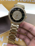 Michael Kors Catlin Black Dial Gold Steel Strap Watch for Women - MK3338 Authentic Buy Shop Now