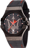 Maserati Potenza 3H STR Black Dial 42mm Leather Strap Watch For Men - R8851108010 Authentic Buy Shop Now