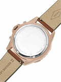 Fossil Garrett Chronograph Brown Dial Brown Leather Strap Watch for Men - FS5867 Authentic Buy Shop Now