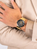 Maserati Potenza Quartz Black Dial Gold Mesh Bracelet Watch For Men - R8853108006 Authentic Buy Shop Now