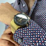 Maserati Potenza Quartz Black Dial Gold Mesh Bracelet Watch For Men - R8853108006 Authentic Buy Shop Now
