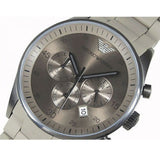 Emporio Armani Sportivo Chronograph Brown Dial Brown Steel Strap Watch For Men - AR5950 Authentic Buy Shop Now