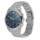 Emporio Armani Chronograph Blue Dial Silver Steel Strap Watch For Men - AR11528 Authentic Buy Shop Now
