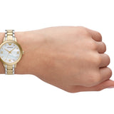 Emporio Armani Mia Quartz Mother of Pearl Dial Two Tone Steel Strap Watch For Women - AR11524 Authentic Buy Shop Now