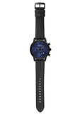 Emporio Armani Luigi Analog Blue Dial Black Leather Strap Watch For Men - AR11351 Authentic Buy Shop Now