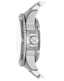Emporio Armani Diver Automatic Green Dial Silver Steel Strap Watch For Men - AR60061 Authentic Buy Shop Now
