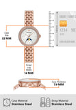 Emporio Armani Rosa Mother of Pearl Dial Rose Gold Steel Strap Watch For Women - AR11462 Authentic Buy Shop Now