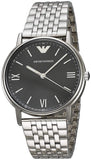 Emporio Armani Kappa Black Dial Silver Steel Strap Watch For Men - AR11152 Authentic Buy Shop Now