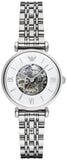 Emporio Armani Meccanico Mother of Pearl Dial Silver Steel Strap Watch For Women - AR1991 Authentic Buy Shop Now