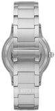 Emporio Armani Meccanico Automatic Black Dial Silver Steel Strap Watch For Men - AR60055 Authentic Buy Shop Now