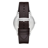 Emporio Armani Kappa Quartz Black Dial Brown Leather Strap Watch For Men - AR80008 Authentic Buy Shop Now
