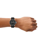 Emporio Armani World Explorer Solar Black Dial Black Silicone Strap Watch for Men - AR11788 Authentic Buy Shop Now