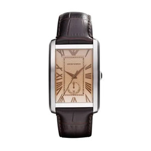 Emporio Armani Classic Brown Dial Brown Leather Strap Watch For Men - AR1605 Authentic Buy Shop Now