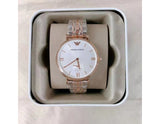 Emporio Armani Retro Silver Dial Two Tone Steel Strap Watch For Men - AR1677 Authentic Buy Shop Now