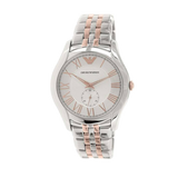 Emporio Armani Classic Quartz Silver Dial Two Tone Steel Strap Watch For Men - AR1824 Authentic Buy Shop Now