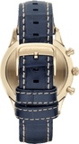 Emporio Armani Chronograph Midnight Blue Dial Blue Leather Strap Watch For Men - AR1862 Authentic Buy Shop Now
