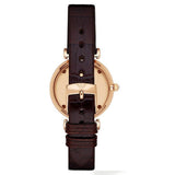 Emporio Armani Classic Quartz Pink Dial Brown Leather Strap Watch For Women - AR1911 Authentic Buy Shop Now