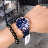 Emporio Armani Classic Quartz Blue Dial Blue Leather Strap Watch For Men - AR2071 Authentic Buy Shop Now