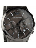 Emporio Armani Classic Chronograph Grey Dial Grey Steel Strap Watch For Men - AR2454 Authentic Buy Shop Now