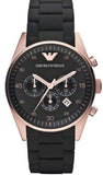 Emporio Armani Sportivo Black Dial Black Steel Strap Watch For Men - AR5905 Authentic Buy Shop Now