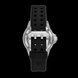 Emporio Armani Sea Explorer Automatic Black Dial Black Silicone Strap Watch For Men - AR60078 Authentic Buy Shop Now