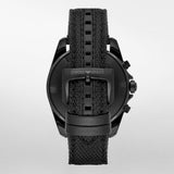 Emporio Armani Sigma Chronograph Black Dial Black Leather Strap Watch For Men - AR6131 Authentic Buy Shop Now