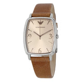 Emporio Armani Epsilon Quartz Brown Dial Brown Leather Strap Watch For Men - AR2489 Authentic Buy Shop Now