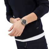 Emporio Armani Chronograph Grey Dial Two Tone Steel Strap Watch For Men - AR11391 Authentic Buy Shop Now