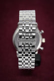 Emporio Armani Chronograph Black Dial Silver Steel Strap Watch For Men - AR0389 Authentic Buy Shop Now