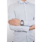 Emporio Armani Renato White DIal Blue Leather Strap Watch For Men - AR11119 Authentic Buy Shop Now