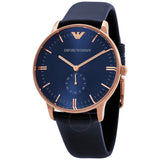 Emporio Armani Classic Quartz Blue Dial Blue Leather Strap Watch For Men - AR2071 Authentic Buy Shop Now