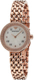 Emporio Armani Rosa Quartz Mother of Pearl White Dial Rose Gold Steel Strap Watch For Women - AR11355 Authentic Buy Shop Now