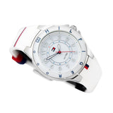 Tommy Hilfiger White Dial White Rubber Strap Watch for Women - 1781271 Authentic Buy Shop Now