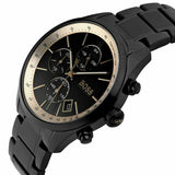 Hugo Boss Grand Prix Black Dial Black Steel Strap Watch for Men - 1513578 Authentic Buy Shop Now