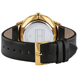 Tommy Hilfiger Hunter White Dial Black Leather Strap Watch for Men - 1791606 Authentic Buy Shop Now