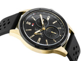 Tommy Hilfiger Austin Black Dial Black Rubber Strap Watch for Men - 1791636 Authentic Buy Shop Now
