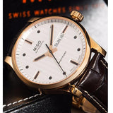 Mido Multifort Automatic Silver Dial Brown Leather Strap Watch For Men - M005.430.36.031.80 Authentic Buy Shop Now