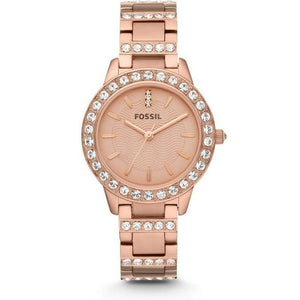 Fossil Jesse Crystal Rose Gold Dial Rose Gold Steel Strap Watch for Women - ES3020 Authentic Buy Shop Now