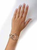Fossil Jesse Crystal Rose Gold Dial Rose Gold Steel Strap Watch for Women - ES3020 Authentic Buy Shop Now