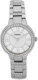 Fossil Virginia Silver Dial Silver Steel Strap Watch for Women - ES3282 Authentic Buy Shop Now