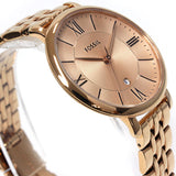Fossil Jacqueline Rose Gold Dial Rose Gold Steel Strap Watch for Women - ES3435 Authentic Buy Shop Now